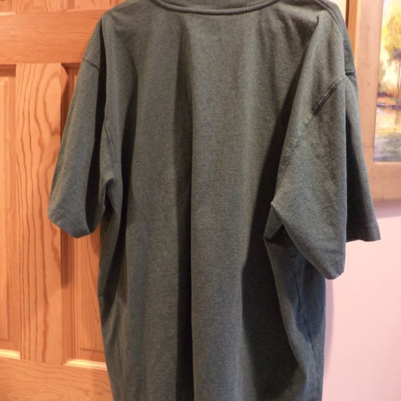 Carhartt Carpenter Style T-Shirt 3-Button Chest Pocket - Loose Fit - Green - XL - Picture 7 of 7